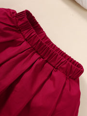 Baby Girl Ribbed Bodysuit and Pleated Skirt Set - Ruby's Fashion