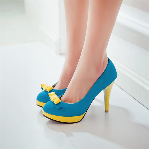 Women's shoes spring and autumn new high heel stiletto shoes waterproof platform - Ruby's Fashion