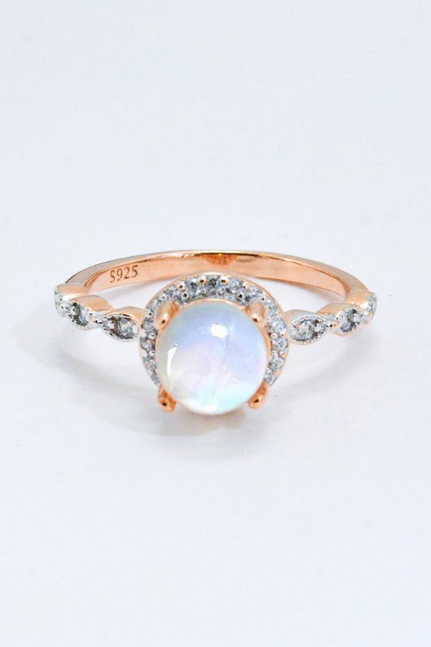 Round Moonstone Ring - Ruby's Fashion