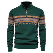 Zipper British Long Sleeve Men's Knitwear Casual - Ruby's Fashion