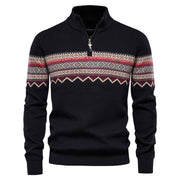 Zipper British Long Sleeve Men's Knitwear Casual - Ruby's Fashion