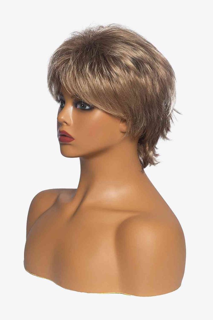 Synthetic Short Layered Wigs in Blonde 3''