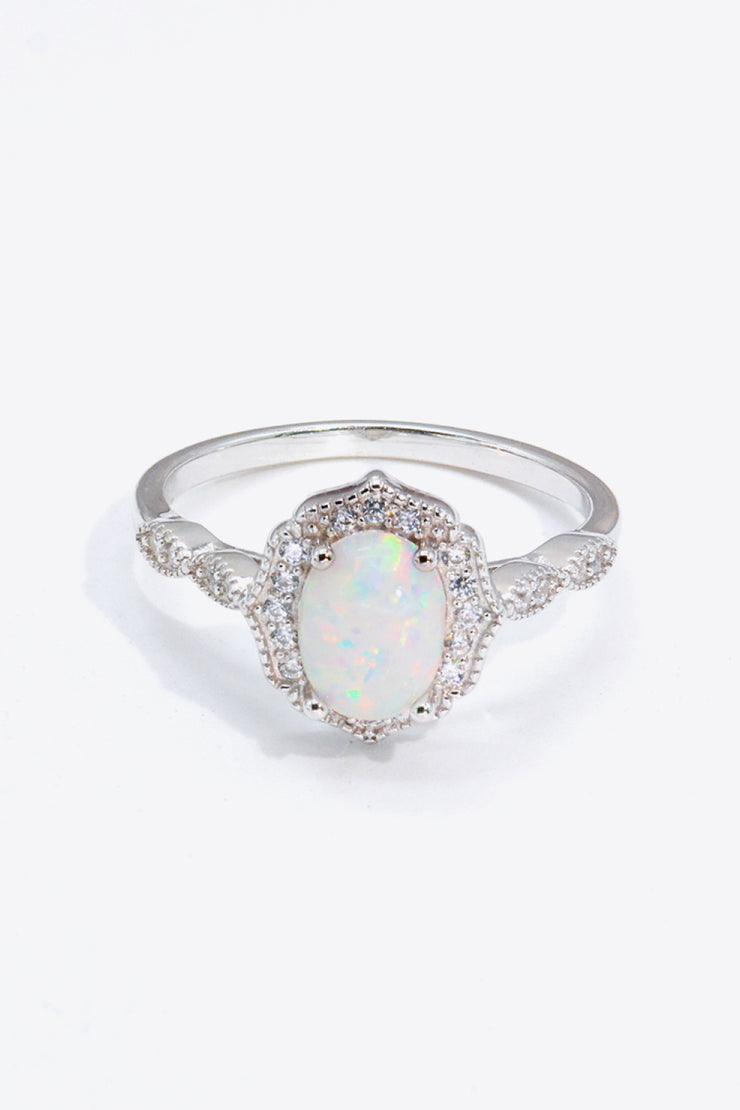 Just For You 925 Sterling Silver Opal Ring - Ruby's Fashion