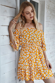 Dainty Daisy Off The Shoulder Dress