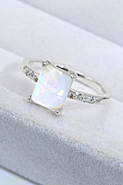 Square Moonstone Ring - Ruby's Fashion