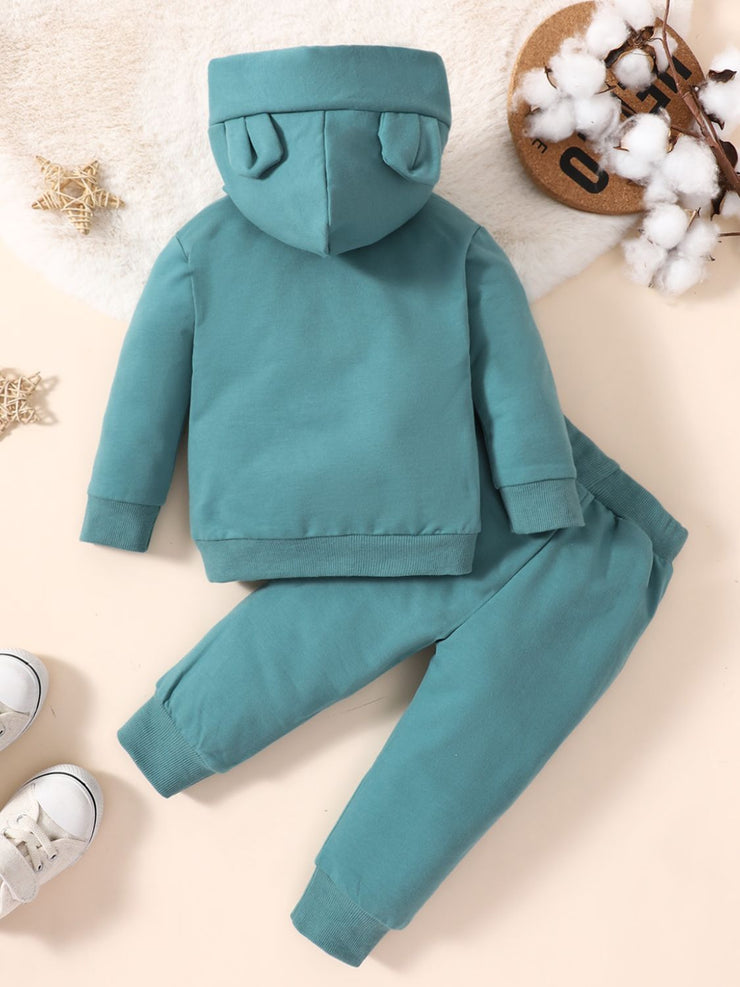 Kids Long Sleeve Hoodie and Joggers Set - Ruby's Fashion