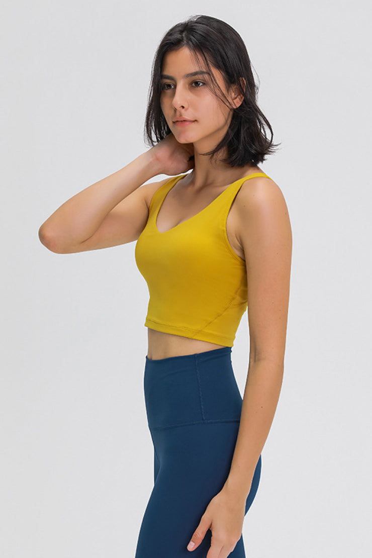 Scoop Back Sports Bra - Ruby's Fashion