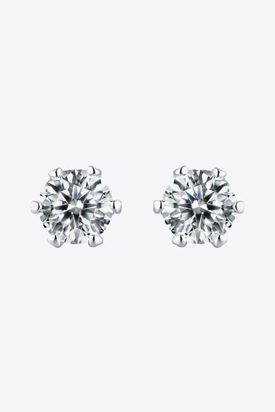 Good Days Ahead Moissanite Stud Earrings - Ruby's Fashion