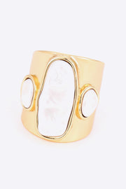 18K Gold-Plated Alloy Ring - Ruby's Fashion