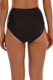 Twisted Lined High Waist Swim Bottoms - Ruby's Fashion