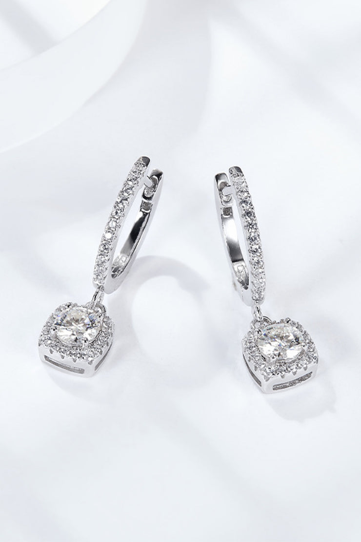 Moissanite Huggie Drop Earrings - Ruby's Fashion