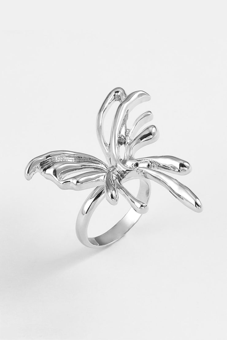 Zinc Alloy Butterfly Ring - Ruby's Fashion