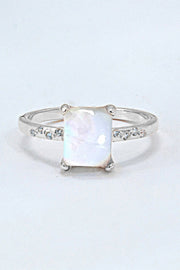 Square Moonstone Ring - Ruby's Fashion