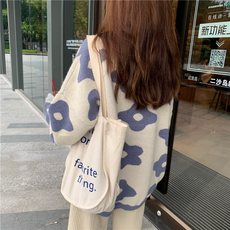 2021 ins new fashion Women Sweaters Winter Women Flower Sweaters over size women pullover sweaters - Ruby's Fashion