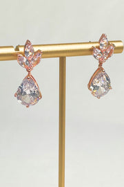 Zirconia Stone Drop Earrings - Ruby's Fashion