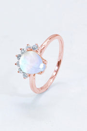 925 Sterling Silver Moonstone Ring - Ruby's Fashion