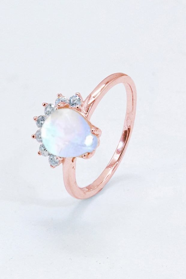 925 Sterling Silver Moonstone Ring - Ruby's Fashion