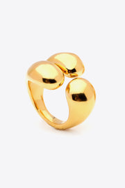 On My Mind 18K Gold Plated Open Ring - Ruby's Fashion