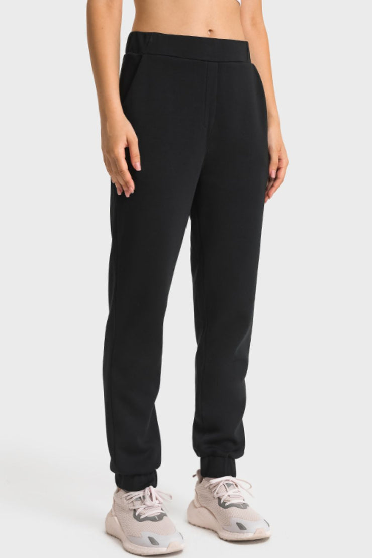 Pull-On Joggers with Side Pockets - Ruby's Fashion