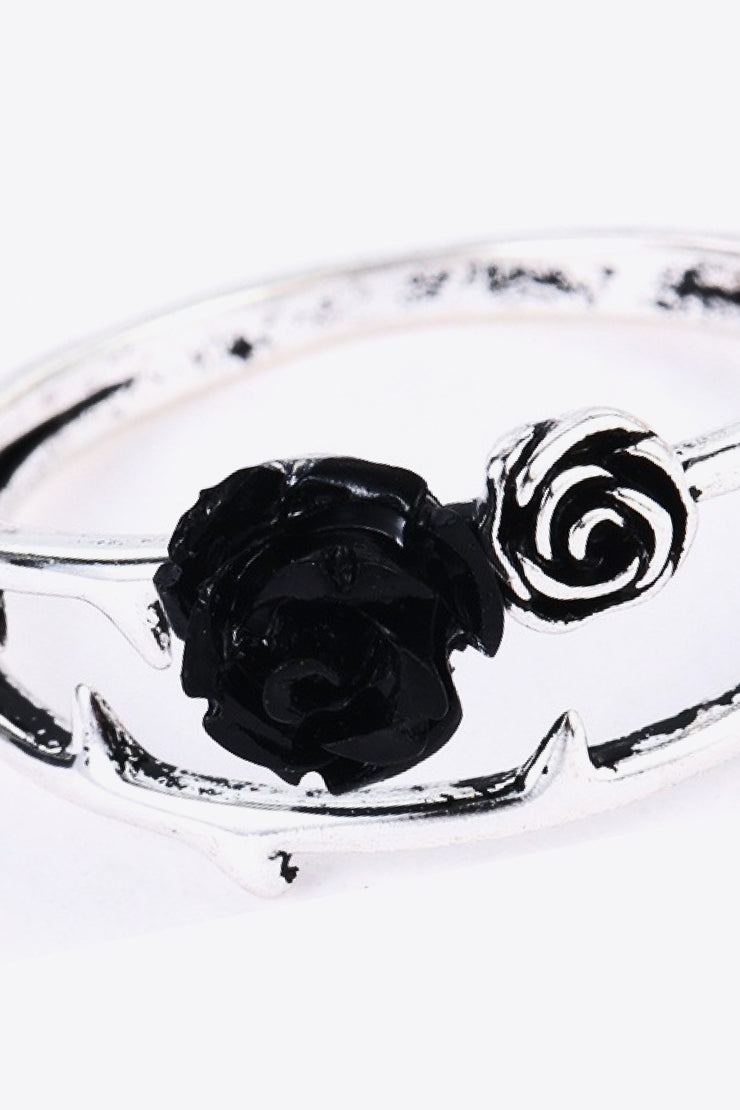 Rose Zinc Alloy Ring - Ruby's Fashion