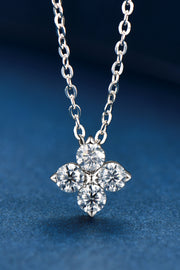 Moissanite Four Leaf Clover Pendant Necklace - Ruby's Fashion