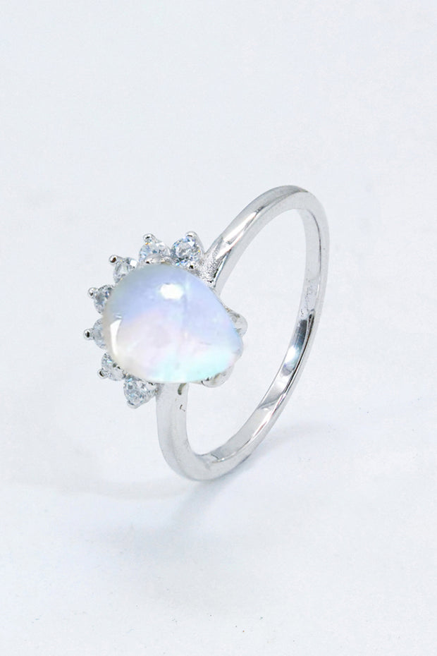 925 Sterling Silver Moonstone Ring - Ruby's Fashion