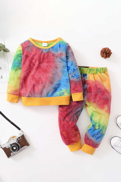 Kids Tie-Dye Top and Joggers Set - Ruby's Fashion