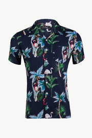 Tropical Pattern Short Sleeve Shirt