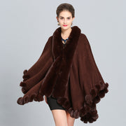 Winter Thick Shawl Imitation Fox Fur Long Collar - Ruby's Fashion