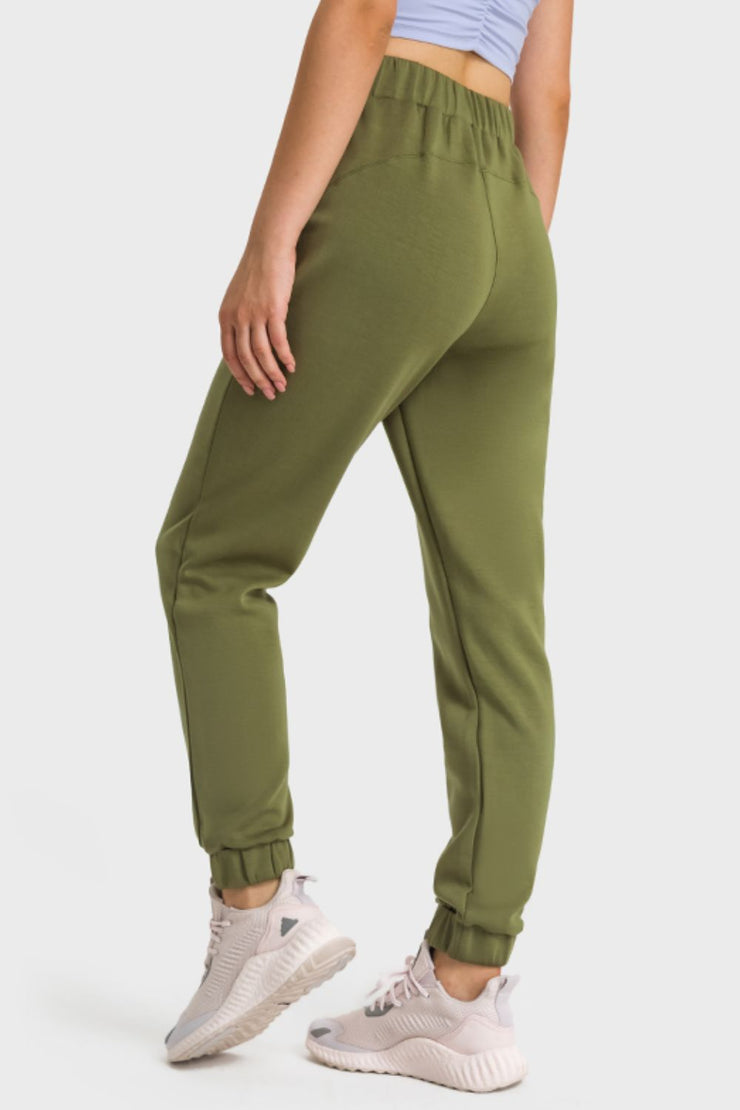 Pull-On Joggers with Side Pockets - Ruby's Fashion