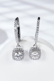 Moissanite Huggie Drop Earrings - Ruby's Fashion