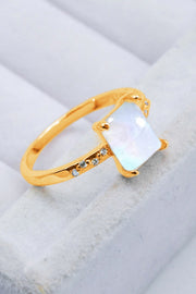 Square Moonstone Ring - Ruby's Fashion