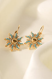 Turquoise Sun Drop Earrings - Ruby's Fashion