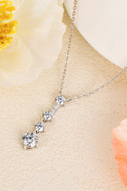 Keep You There Multi-Moissanite Pendant Necklace - Ruby's Fashion