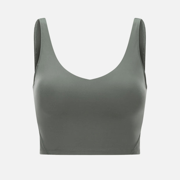 Scoop Back Sports Bra - Ruby's Fashion