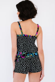 Printed Tied Tankini Set - Ruby's Fashion