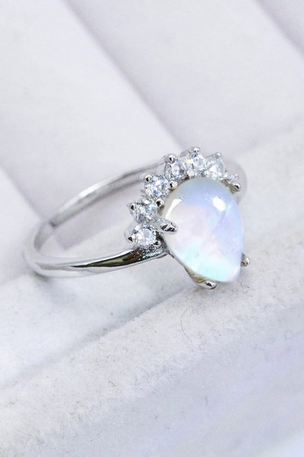 925 Sterling Silver Moonstone Ring - Ruby's Fashion