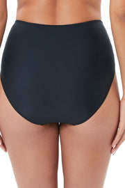 Ruched High Waisted Swim Bottoms - Ruby's Fashion