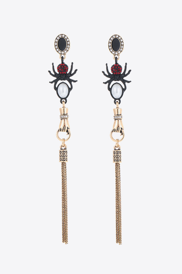 18K Gold-Plated Spider Drop Earrings - Ruby's Fashion
