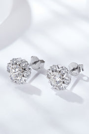 925 Sterling Silver Moissanite Stud Earrings - Ruby's Fashion