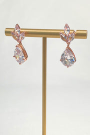 Zirconia Stone Drop Earrings - Ruby's Fashion