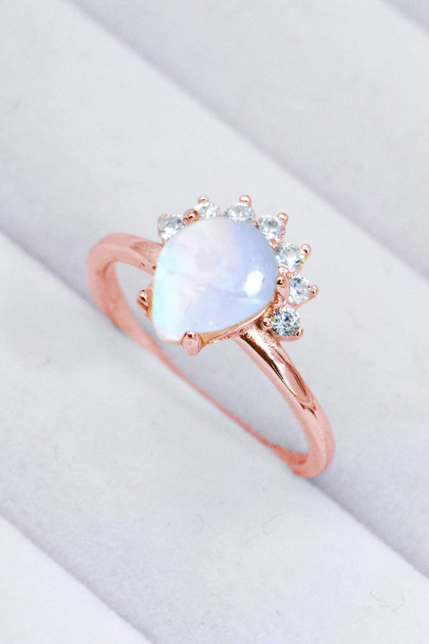 925 Sterling Silver Moonstone Ring - Ruby's Fashion