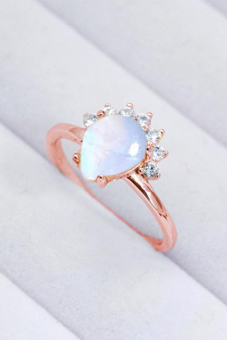 925 Sterling Silver Moonstone Ring - Ruby's Fashion