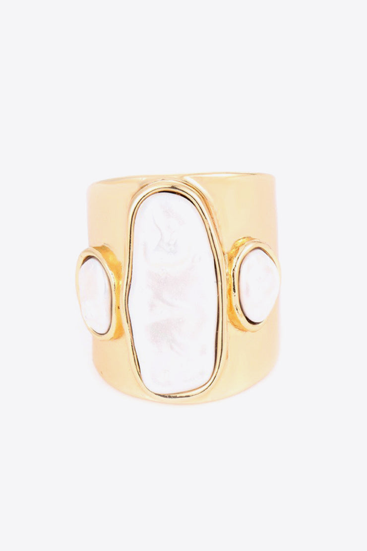 18K Gold-Plated Alloy Ring - Ruby's Fashion