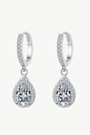 Moissanite Teardrop Earrings - Ruby's Fashion