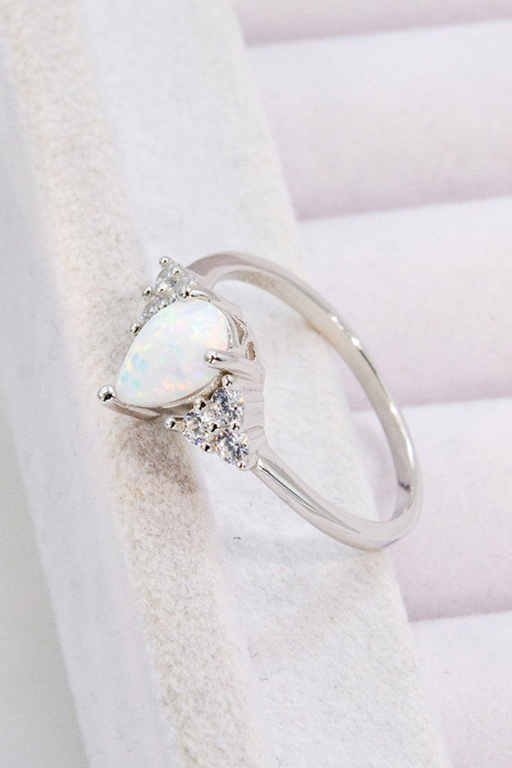 Limitless Love Opal and Zircon Ring - Ruby's Fashion