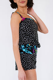 Printed Tied Tankini Set - Ruby's Fashion