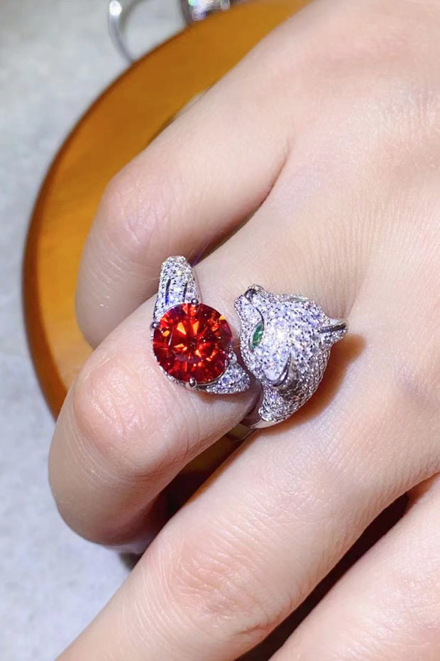 2 Carat Moissanite Adjustable Animal Ring - Ruby's Fashion