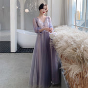 Xianqi Slim And Thin Sisters Queen's Bridesmaid Dress - Ruby's Fashion