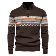 Zipper British Long Sleeve Men's Knitwear Casual - Ruby's Fashion